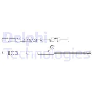 Warning Contact, brake pad wear (LZ0218)