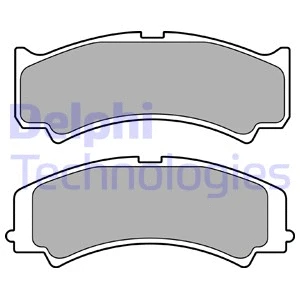 Brake Pad Set, disc brake (LP3458)