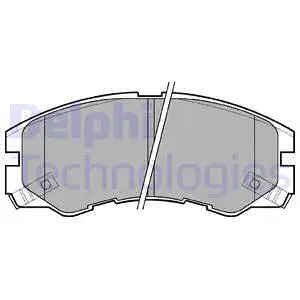 Brake Pad Set, disc brake (LP964)
