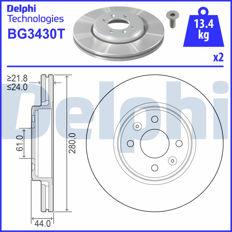 Brake Disc (BG3430T)