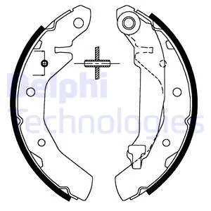 Brake Shoe Set (LS1821)
