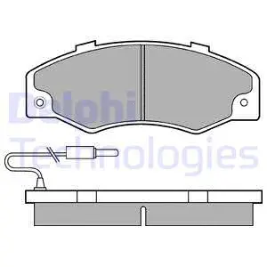 Brake Pad Set, disc brake (LP489)