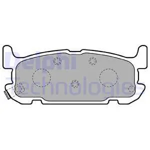 Brake Pad Set, disc brake (LP1752)