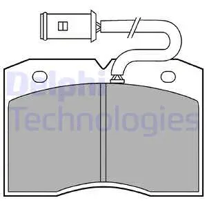 Brake Pad Set, disc brake (LP863)