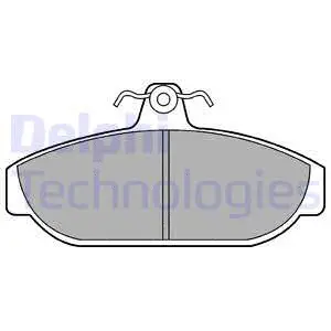 Brake Pad Set, disc brake (LP437)