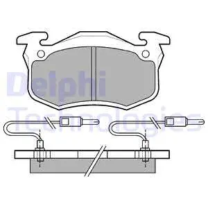 Brake Pad Set, disc brake (LP491)