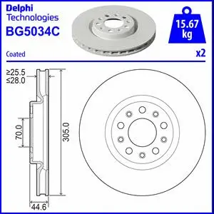 Brake Disc (BG5034C)