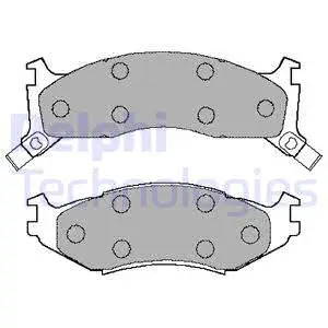 Brake Pad Set, disc brake (LP892)