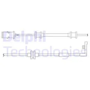 Warning Contact, brake pad wear (LZ0167)