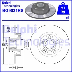 Brake Disc (BG9031RS)