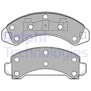 Brake Pad Set, disc brake (LP1173)