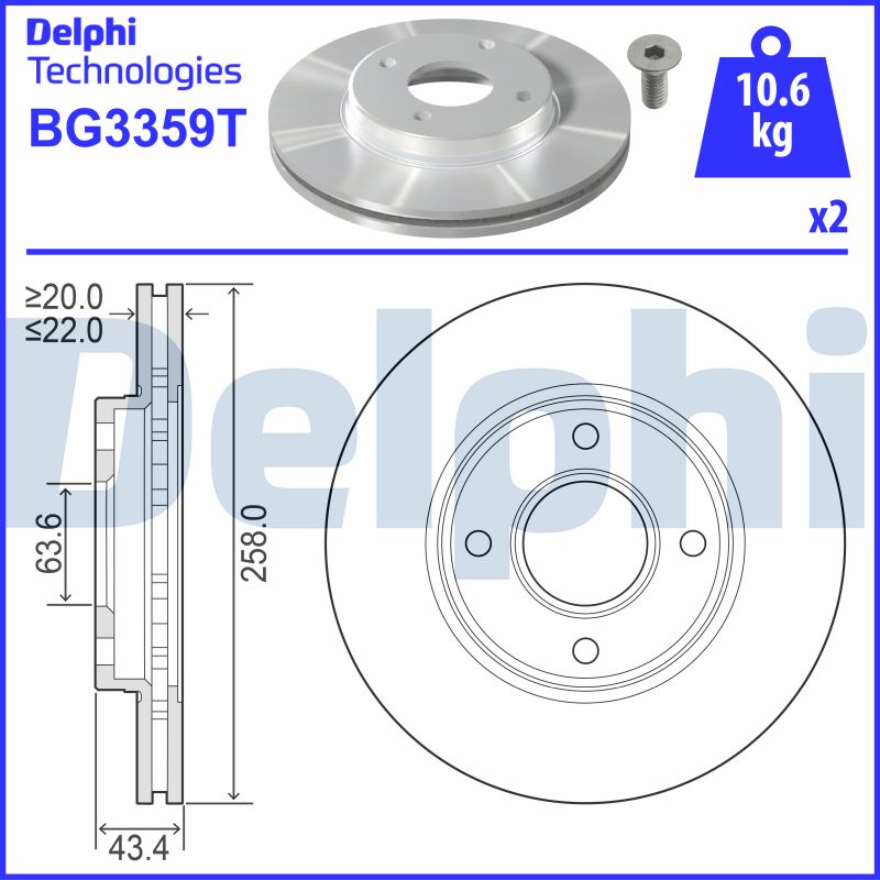 Brake Disc (BG3359T)