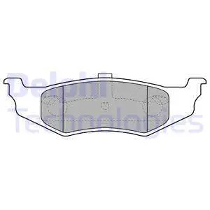 Brake Pad Set, disc brake (LP1515)