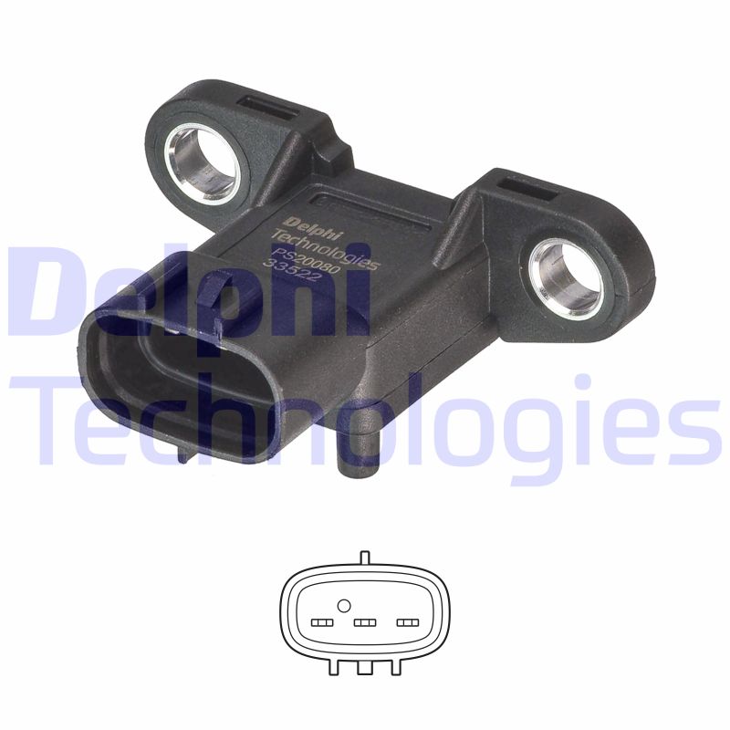 Sensor, intake manifold pressure (PS20080-12B1)