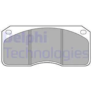 Brake Pad Set, disc brake (LP661)