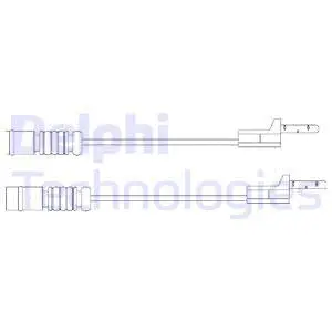Warning Contact, brake pad wear (LZ0115)