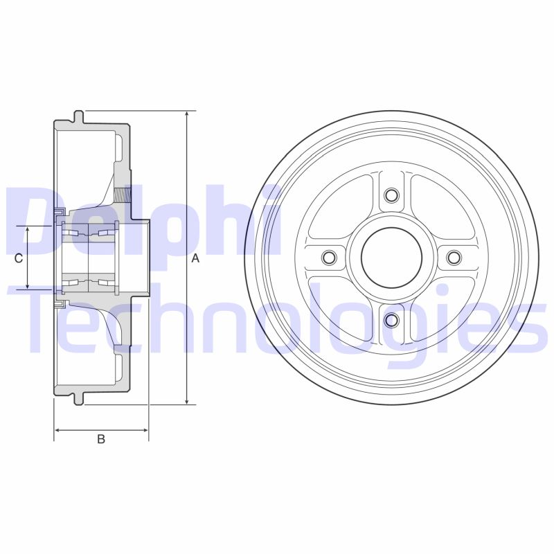Brake Drum (BFR595)