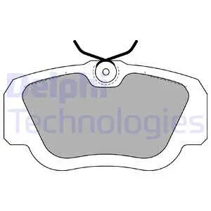Brake Pad Set, disc brake (LP597)