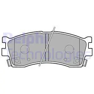 Brake Pad Set, disc brake (LP1702)