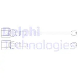 Warning Contact, brake pad wear (LZ0201)