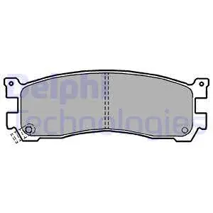 Brake Pad Set, disc brake (LP1189)