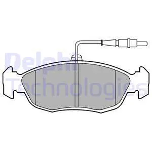 Brake Pad Set, disc brake (LP793)