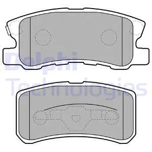 Brake Pad Set, disc brake (LP1691)