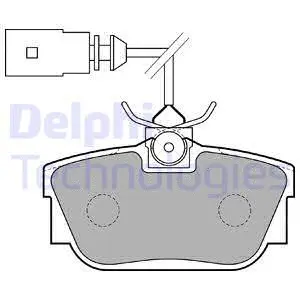 Brake Pad Set, disc brake (LP1733)