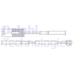 Warning Contact, brake pad wear (LZ0154)