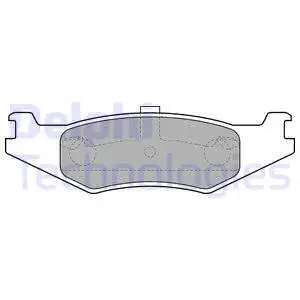 Brake Pad Set, disc brake (LP1520)