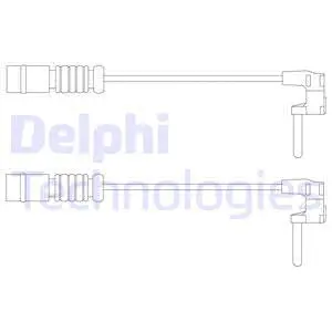 Warning Contact, brake pad wear (LZ0230)