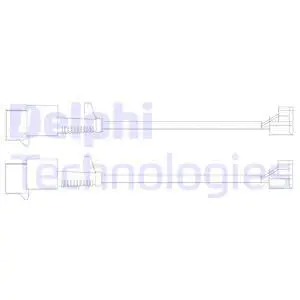 Warning Contact, brake pad wear (LZ0246)