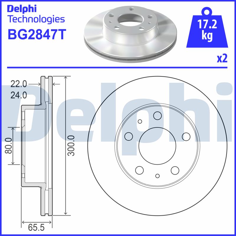 Brake Disc (BG2847T)