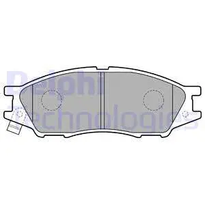 Brake Pad Set, disc brake (LP2184)