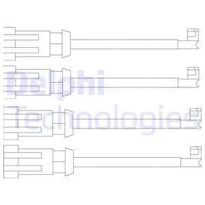 Warning Contact, brake pad wear (LZ0189)