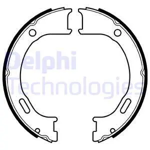 Brake Shoe Set, parking brake (LS2076)