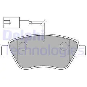 Brake Pad Set, disc brake (LP1722)