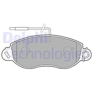 Brake Pad Set, disc brake (LP1848)