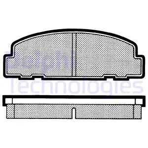 Brake Pad Set, disc brake (LP627)