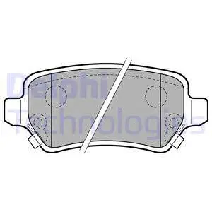 Brake Pad Set, disc brake (LP2188)