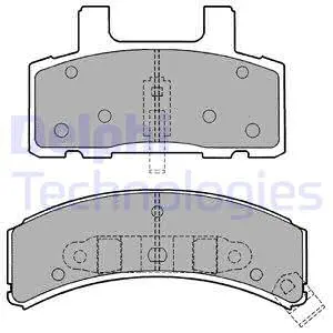 Brake Pad Set, disc brake (LP1167)