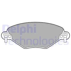 Brake Pad Set, disc brake (LP1654)