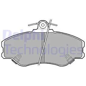 Brake Pad Set, disc brake (LP1599)