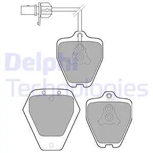 Brake Pad Set, disc brake (LP1760)