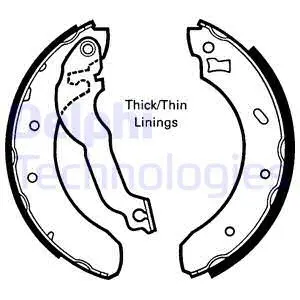 Brake Shoe Set (LS1618)