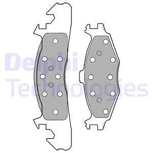 Brake Pad Set, disc brake (LP1163)