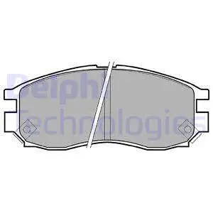 Brake Pad Set, disc brake (LP961)