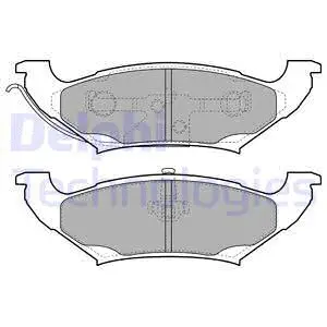 Brake Pad Set, disc brake (LP2085)