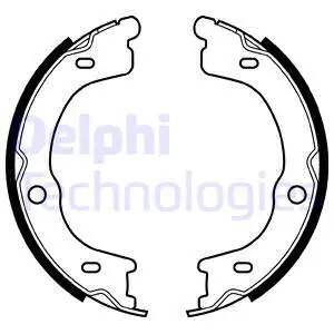 Brake Shoe Set, parking brake (LS2048)