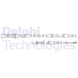 Warning Contact, brake pad wear (LZ0290)